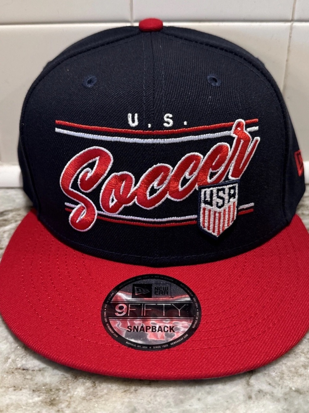 USA Soccer USMNT New Era 9FIFTY Retro World Cup Adjustable Snapback Hat Cap NEW
